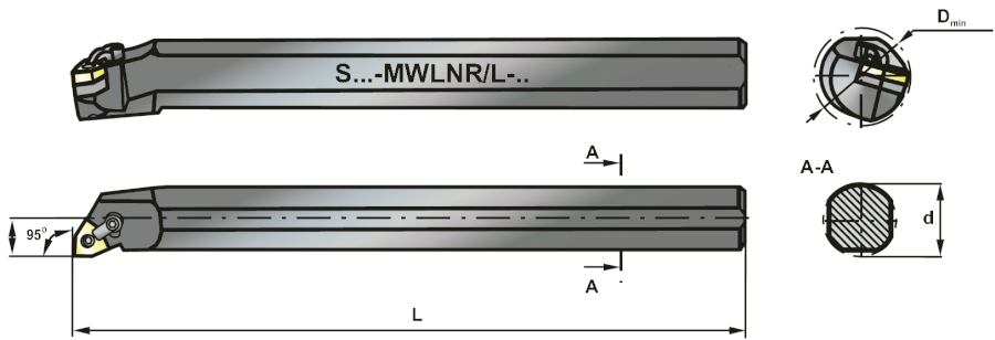 S32U MWLNL 08 soustružnický držák